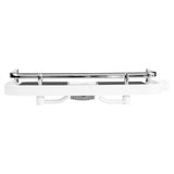 ABS Shower Rod Storage Shelf Organizer Tray Holder Practical Bathroom Accessory - Low Angle