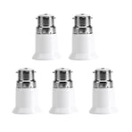 5pcs B22 Male to E27 Female Socket Base Bulb Adapter Converter Lamp Holders