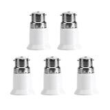 5pcs B22 Male to E27 Female Socket Base Bulb Adapter Converter Lamp Holders
