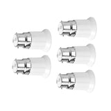 5pcs B22 Male to E27 Female Socket Base Bulb Adapter Converter Lamp Holders - Extra Image