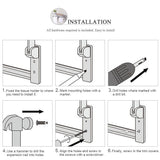 Wall Mounted SUS 304 Stainless Steel Double Roll Toilet Paper Holder, Dual Paper Tissue Roll