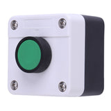 Weatherproof Green Push Button Switch One Button Control Box for Gate Opener - Close-Up Angle