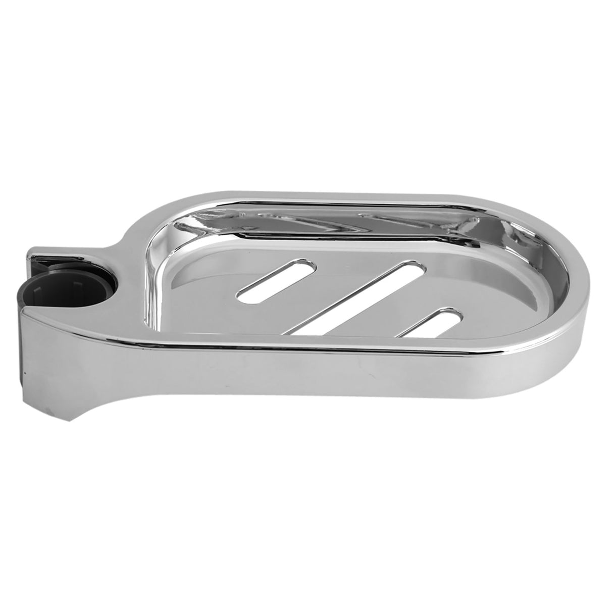 ABS Soap Dish Holder Adjustable Shower Rod Slide Practical Bathroom Gadget