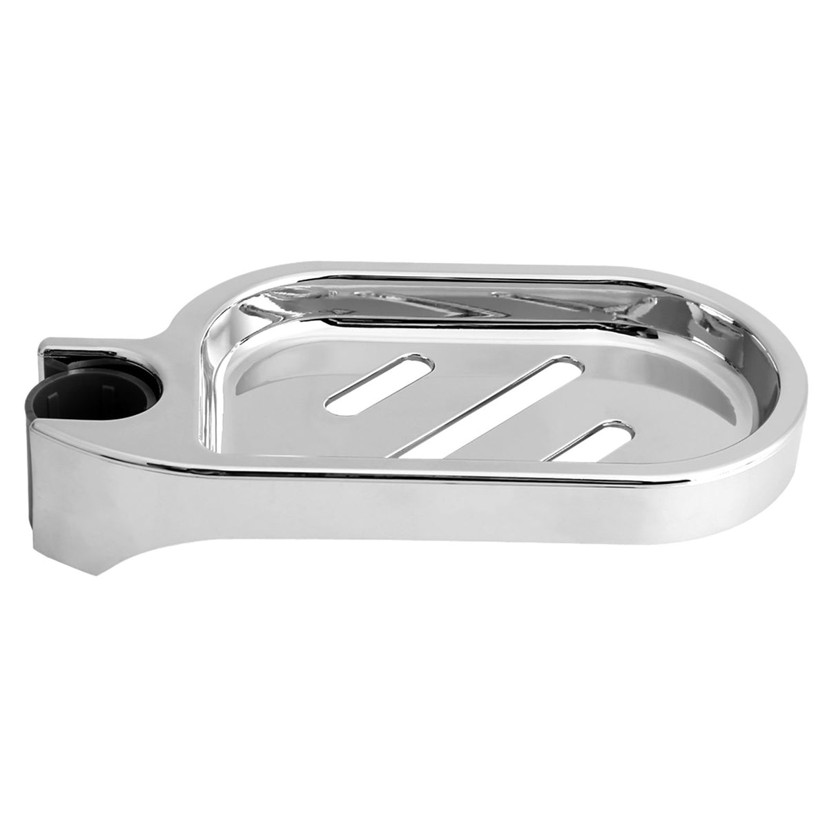 ABS Soap Dish Holder Adjustable Shower Rod Slide Practical Bathroom Gadget