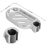 ABS Soap Dish Holder Adjustable Shower Rod Slide Practical Bathroom Gadget - Extra Image