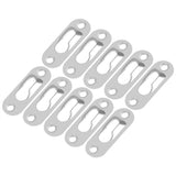 40 Pcs Silver Tone Metal Keyhole Hanger Fasteners for Picture Frames Hang Wall Indoor