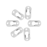 40 Pcs Silver Tone Metal Keyhole Hanger Fasteners for Picture Frames Hang Wall Indoor