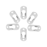 40 Pcs Silver Tone Metal Keyhole Hanger Fasteners for Picture Frames Hang Wall Indoor