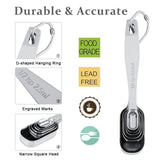 Measuring Cups and Measuring Spoons Set Ejoyous 304 Stainless Steel 13 Pieces Kitchen Measuring - Front View
