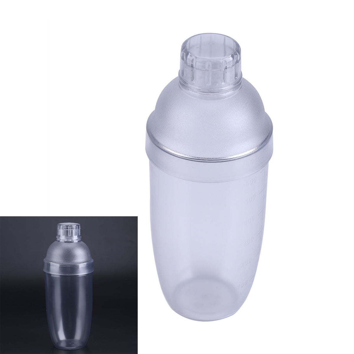 Anti leakage Transparent PC Resin Milk Tea Cocktail Drink Shaker Bar Tool 700cc