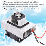 1Pcs DC12V Semiconductor Fridge/Refrigeration Cooling System DIY Kit Mini Air Conditioner