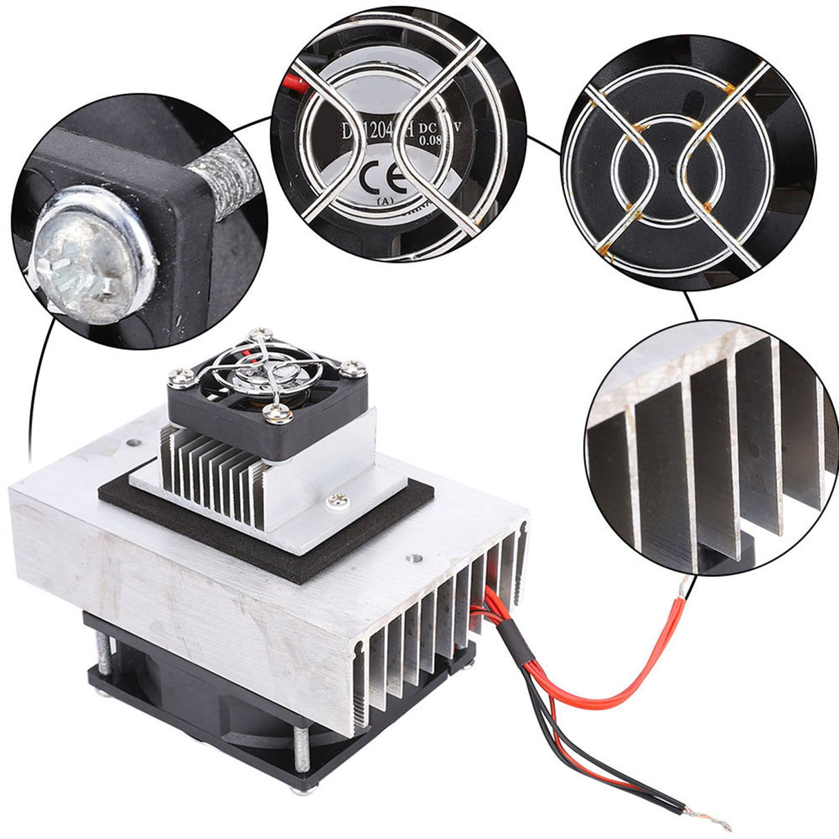 1Pcs DC12V Semiconductor Fridge/Refrigeration Cooling System DIY Kit Mini Air Conditioner
