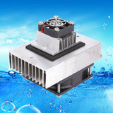 1Pcs DC12V Semiconductor Fridge/Refrigeration Cooling System DIY Kit Mini Air Conditioner - 45-Degree Angle