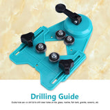 4mm-80mm Adjustable Drill Bit Cceramic/Glass/Marble Hole Saw Guide Sucker Base Locator - Rear View
