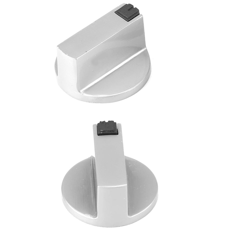 2Pcs 6mm Zinc Alloy Home Kitchen Gas Stove Knobs Cooker Oven Cooktop Metal Switch Control