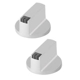2Pcs 6mm Zinc Alloy Home Kitchen Gas Stove Knobs Cooker Oven Cooktop Metal Switch Control