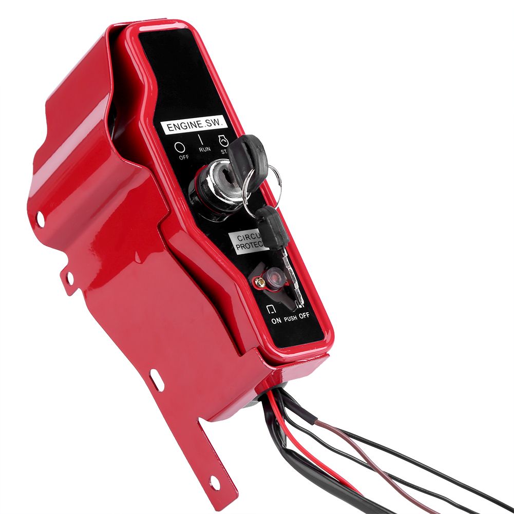 Electric Ignition Switch Box with 2 Keys for Honda GX390 13HP GX340 11HP 168F GX160 Gas Engine