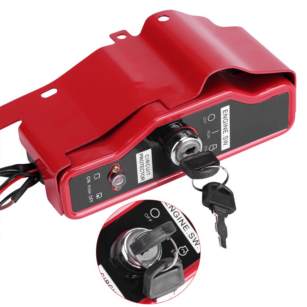 Electric Ignition Switch Box with 2 Keys for Honda GX390 13HP GX340 11HP 168F GX160 Gas Engine