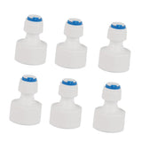 6pcs 1/4 Tube OD to 1/2 Female Push in Quick Connector for Water Filter Reverse Osmosis