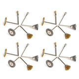 24pcs Stainless Steel/Brass Wire Wheel Polishing Brushes for Grinder Drill Rotary Tool - Extra Image