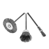 24pcs Stainless Steel/Brass Wire Wheel Polishing Brushes for Grinder Drill Rotary Tool