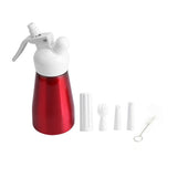 250mL Portable Red Aluminum Whipped Dessert Cream Butter Dispenser Whipper Foam Maker