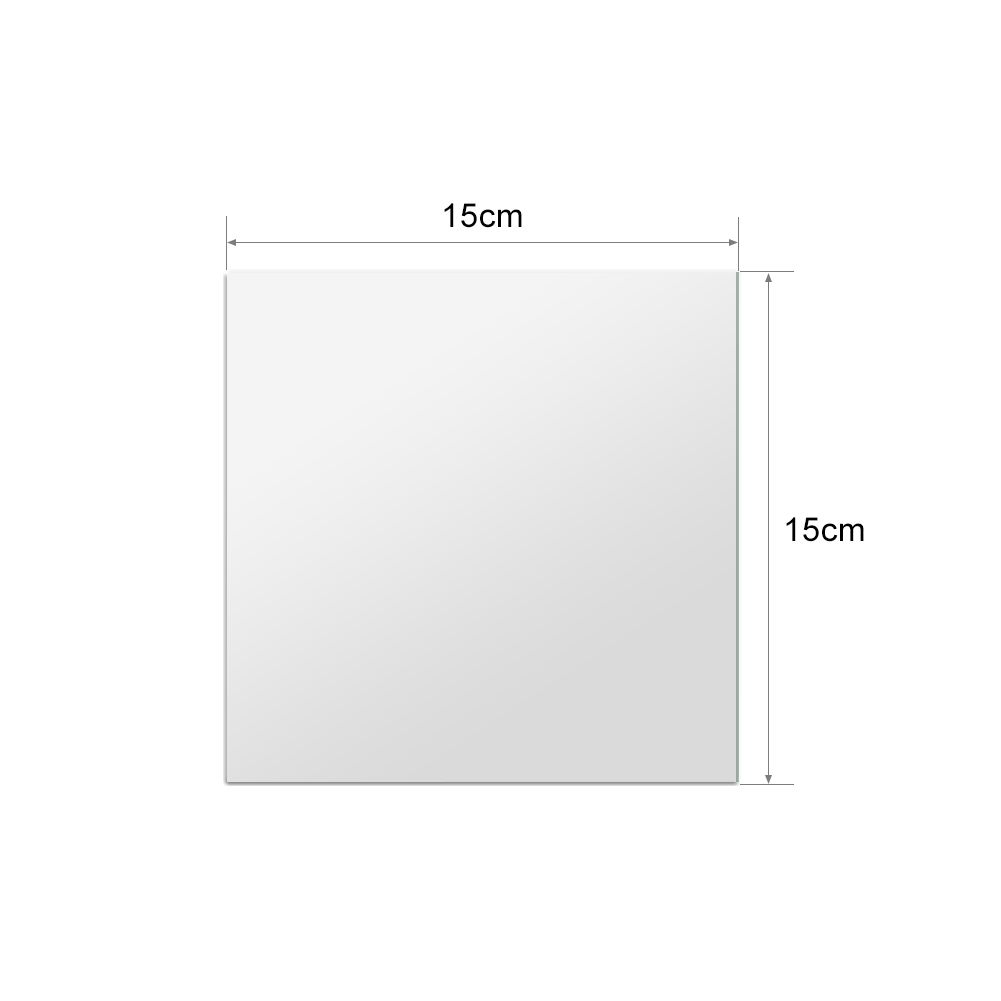 16pcs DIY Squares Mirror Wall Stickers 15cm Selfadhesive Tiles 3 D Mirror Decor for DIY Acryli