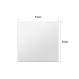 16pcs DIY Squares Mirror Wall Stickers 15cm Selfadhesive Tiles 3 D Mirror Decor for DIY Acryli - Side View