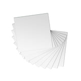 25pcs DIY Square Mirror Wall Stickers 15cm Self adhesive Tiles 3D Mirror Decor for DIY Acryli - Side View