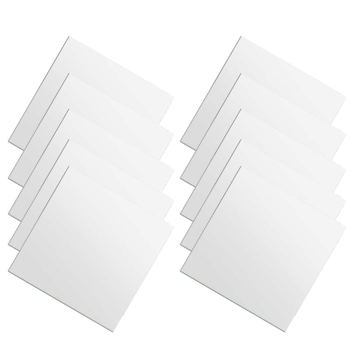 25pcs DIY Square Mirror Wall Stickers 15cm Self adhesive Tiles 3D Mirror Decor for DIY Acryli