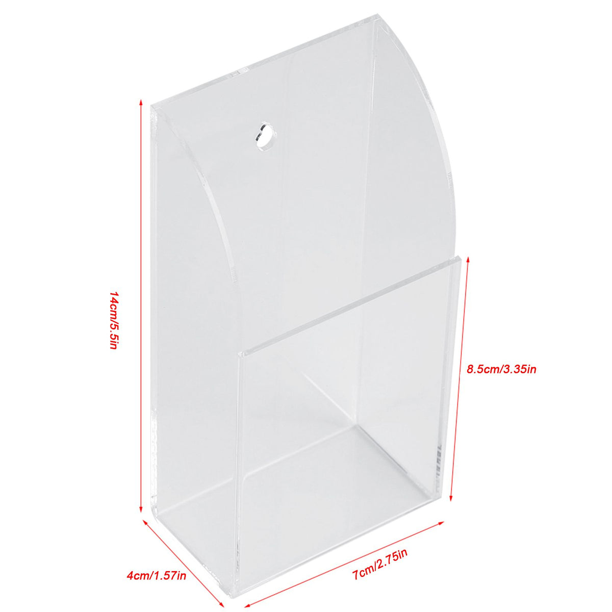 Acrylic Air Conditioner Remote Control Holder Case Storage Box Wall Mount 1 Case