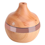 USB LED Touch Wood Grain Air Humidifier Purifier Oil Diffuser 300ml - Extra Image