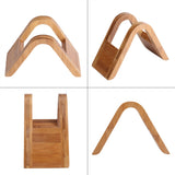 Wood Coffee Filters Dispenser Holder Display Shelf Filtering Paper Storage Rack Stand