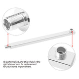 16 Inch Long Polished Stainless Steel Wall Mounted Shower Head Extension Showers Arm