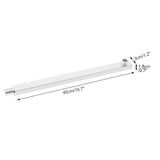 16 Inch Long Polished Stainless Steel Wall Mounted Shower Head Extension Showers Arm - 45-Degree Angle
