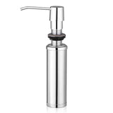 250ML Stainless Steel Liquid Soap Dispenser Bottle Kitchen Bathroom Shower Lotion Shampoo Pump