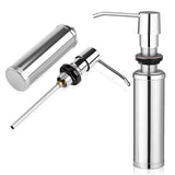 250ML Stainless Steel Liquid Soap Dispenser Bottle Kitchen Bathroom Shower Lotion Shampoo Pump