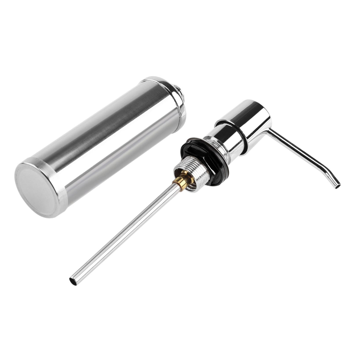 250ML Stainless Steel Liquid Soap Dispenser Bottle Kitchen Bathroom Shower Lotion Shampoo Pump