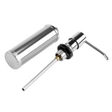 250ML Stainless Steel Liquid Soap Dispenser Bottle Kitchen Bathroom Shower Lotion Shampoo Pump