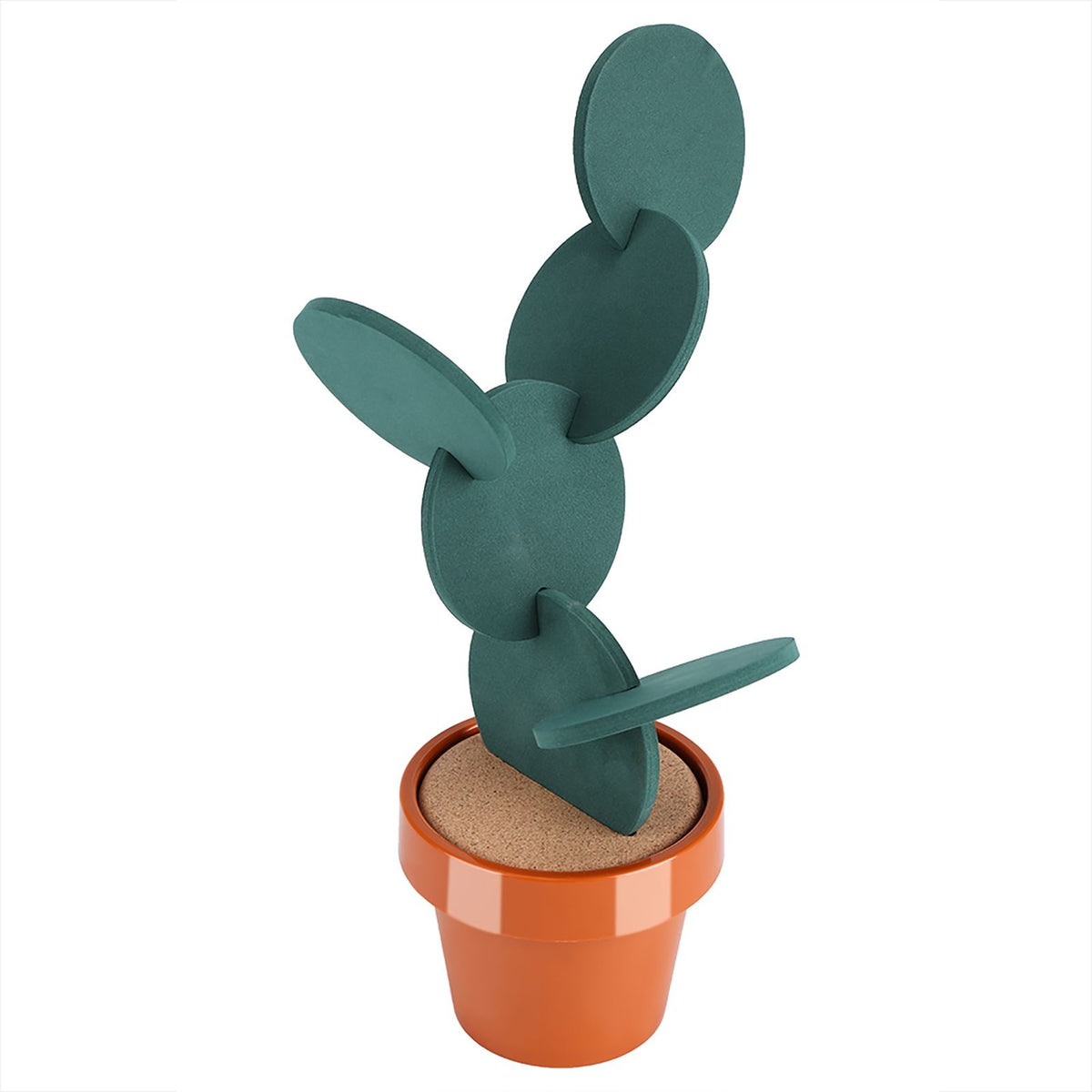 Novelty Potted Cactus Cup Mat Pad Heat Insulation Coasters Table Desktop Decoration