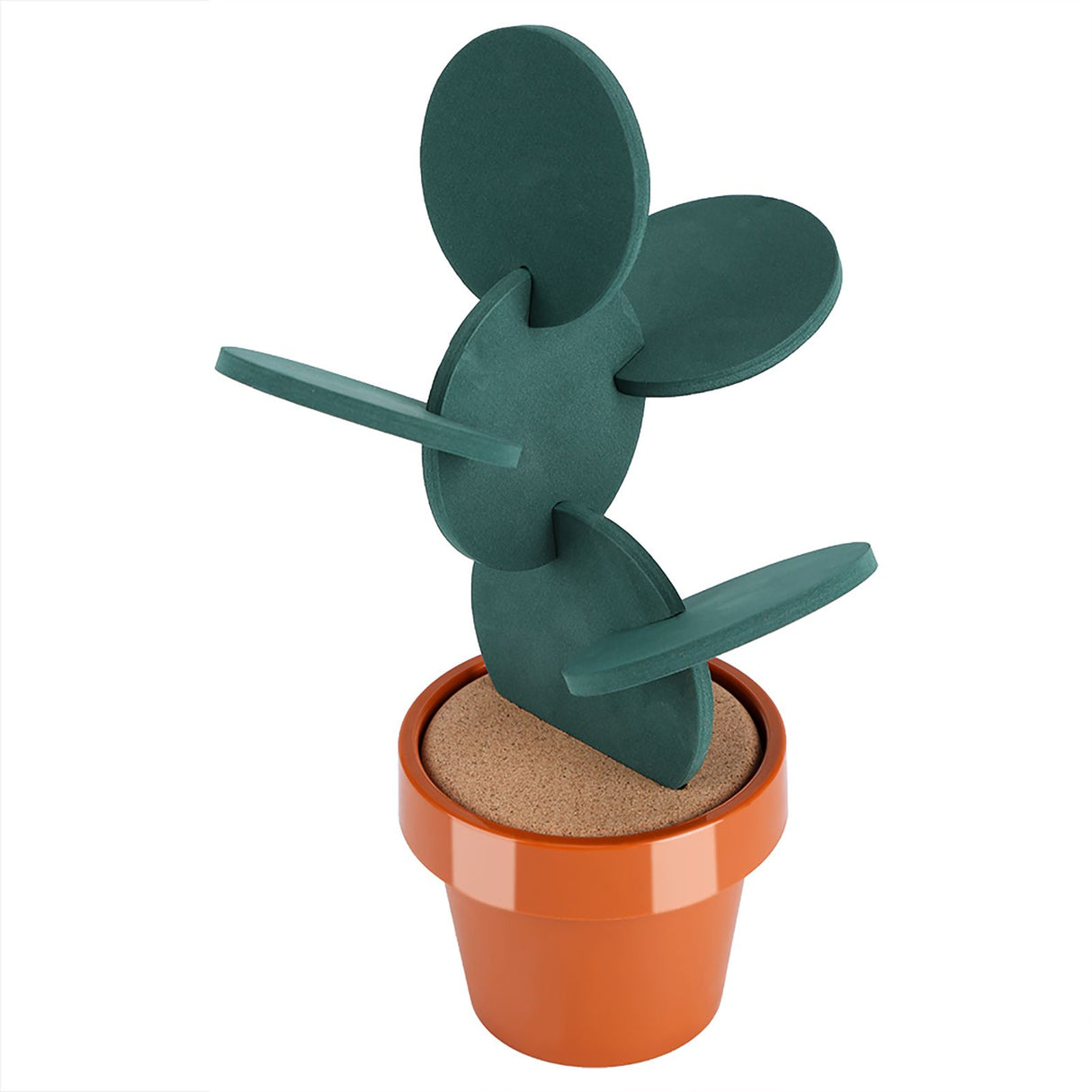 Novelty Potted Cactus Cup Mat Pad Heat Insulation Coasters Table Desktop Decoration
