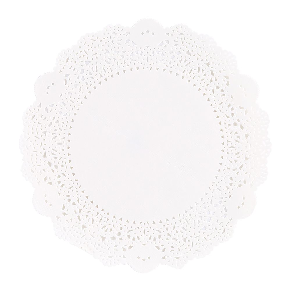 180Pcs Hollowed Decorative Paper Doilies Cake Mat Crafts Wedding Party Decoration 9.5 Inch