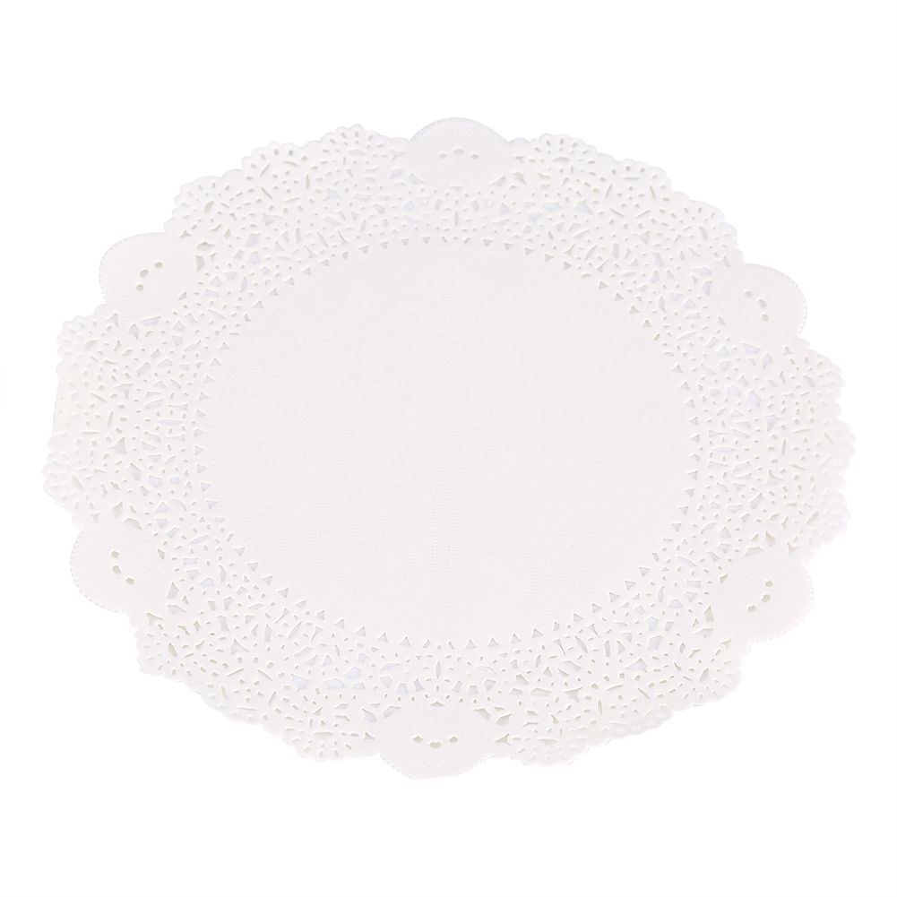 180Pcs Hollowed Decorative Paper Doilies Cake Mat Crafts Wedding Party Decoration 9.5 Inch
