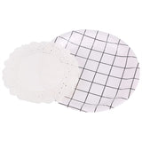 180Pcs Hollowed Decorative Paper Doilies Cake Mat Crafts Wedding Party Decoration 9.5 Inch