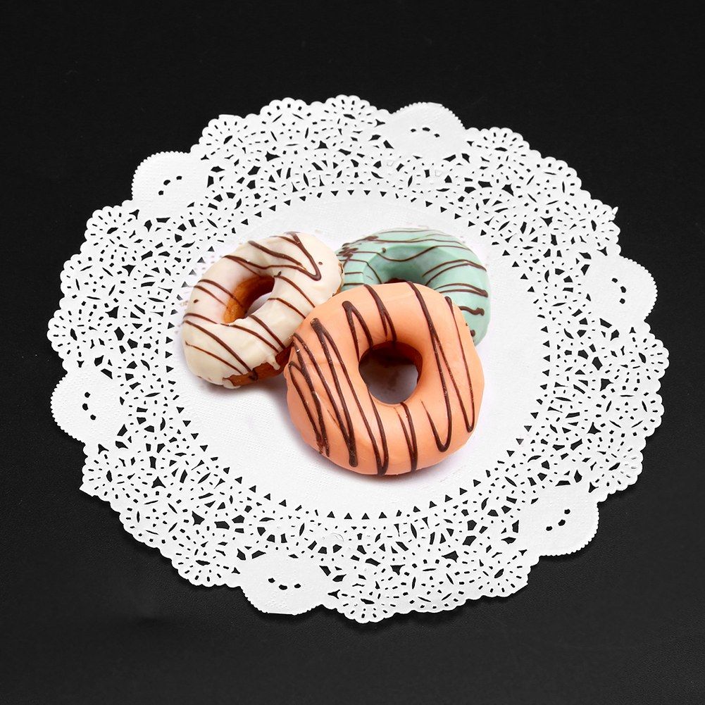 180Pcs Hollowed Decorative Paper Doilies Cake Mat Crafts Wedding Party Decoration 9.5 Inch