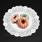 180Pcs Hollowed Decorative Paper Doilies Cake Mat Crafts Wedding Party Decoration 9.5 Inch