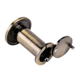 200 Degree Wide Viewing Angle Door Viewer with Heavy Duty Privacy Cover Green Bronze - Front View