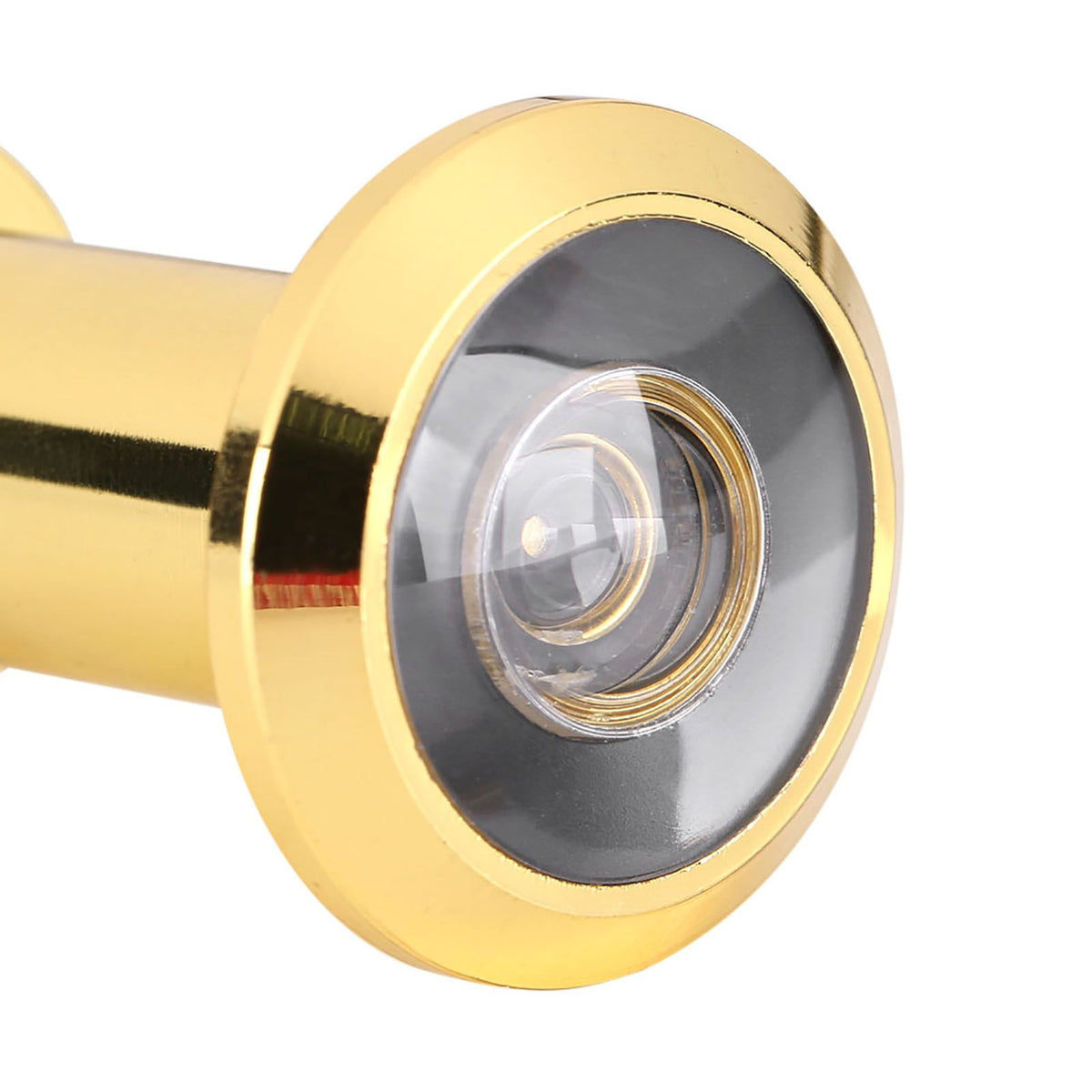 200 Degree Wide Viewing Angle Door Viewer with Heavy Duty Privacy Cover Gold