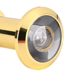 200 Degree Wide Viewing Angle Door Viewer with Heavy Duty Privacy Cover Gold - Top-Down View