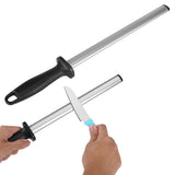 10 Inch Professional Knife Sharpening Steel Rod Home Kitchen Sharpener Stone Tool - Extra Image